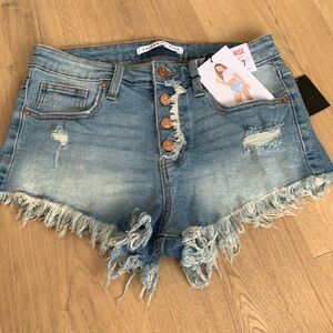 Jean shorts cut offs